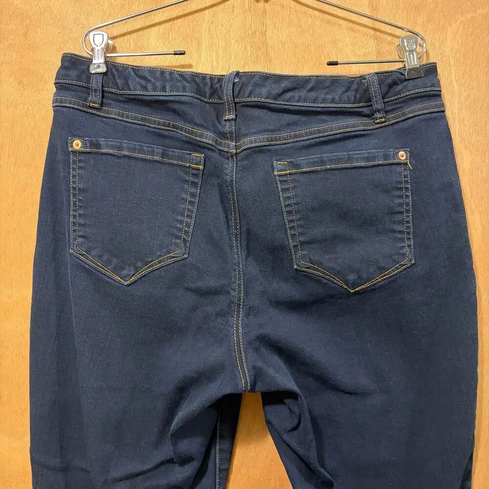 INC Concepts Madison Skinny Jeans Dark Wash Stretch 14/32 Denim Curvy Ankle - Picture 4 of 14